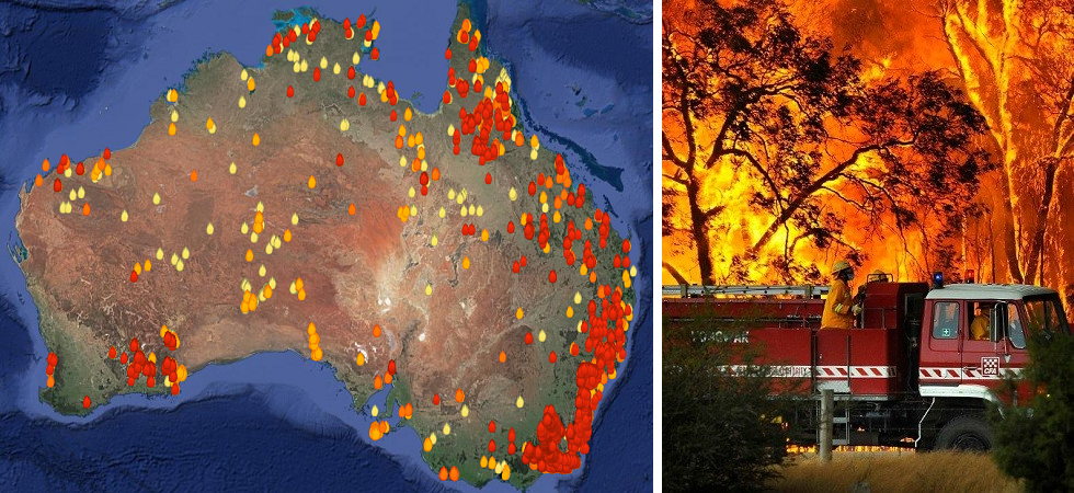 Nella mappa gli incendi (delle ultime 72 ore) che stanno devastando l'Australia Nella mappa gli incendi (delle ultime 72 ore) che stanno devastando l'Australia